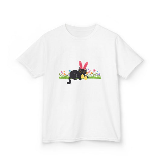 Black Cat with Chicks