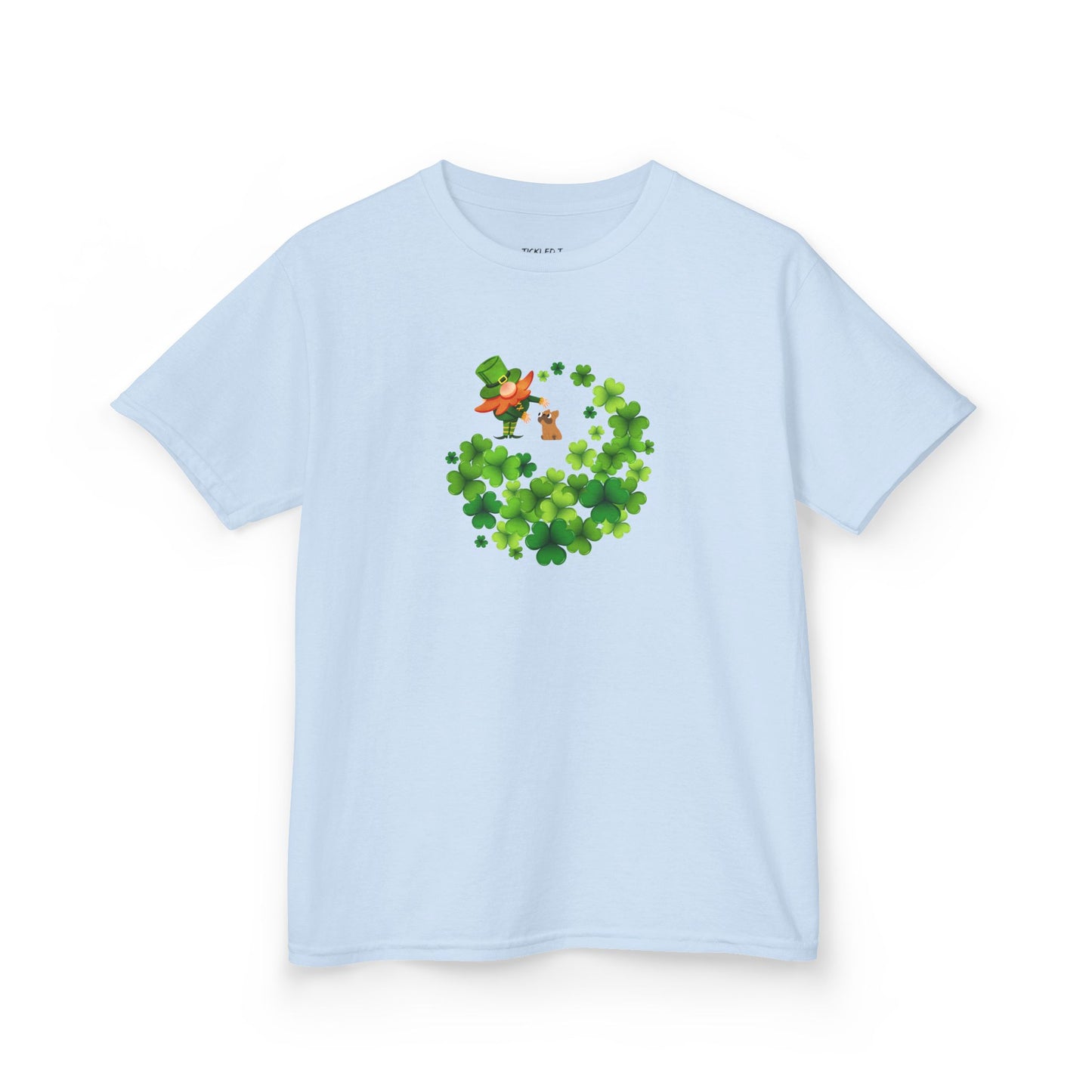 Leprechaun and Pup in the Clover