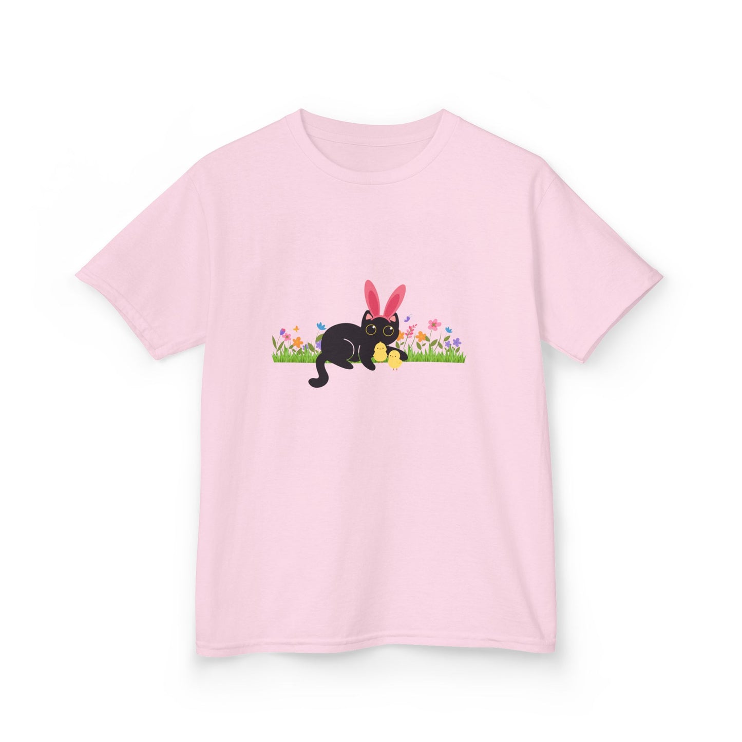 Black Cat with Chicks